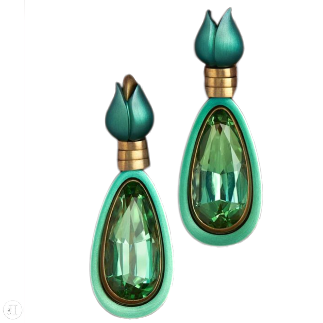 Hemmerle Green Earrings